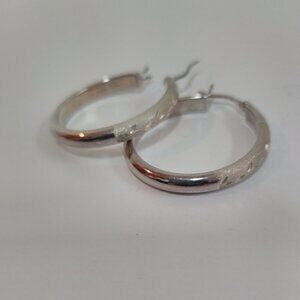 Sterling Silver hoop earrings, NWT